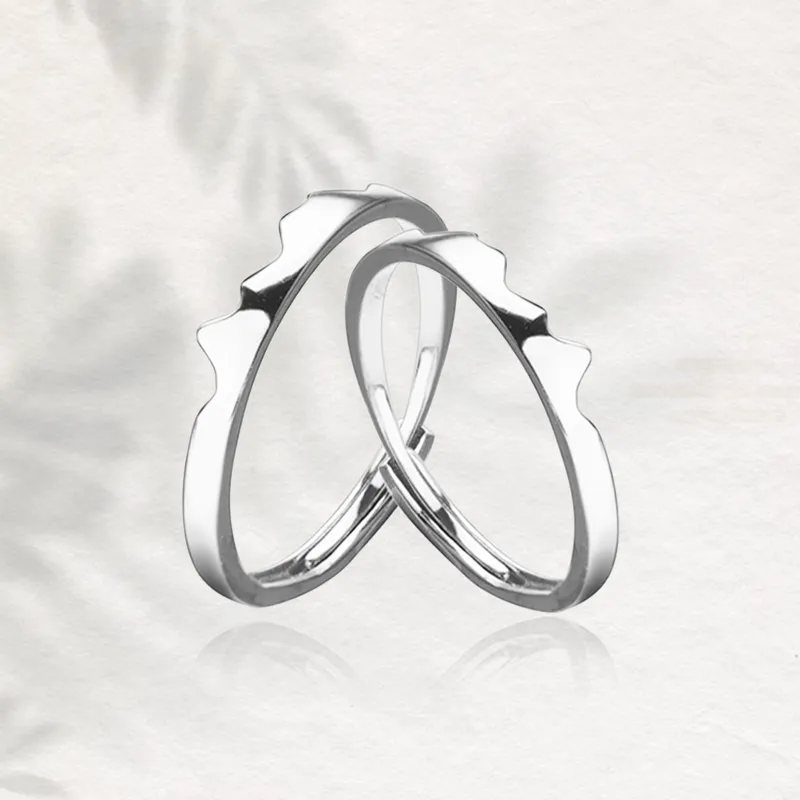 Chongqing Gold Store S925 Silver Rings Unisex-1