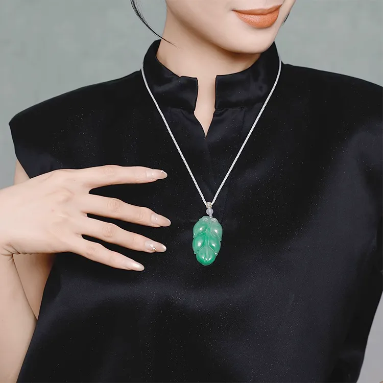Chongqing Gold Store African Emerald Necklaces Unisex-2