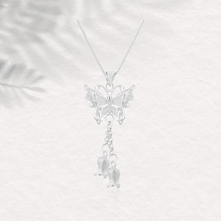 Chongqing Gold Store S 990 Silver Necklaces Women's-2