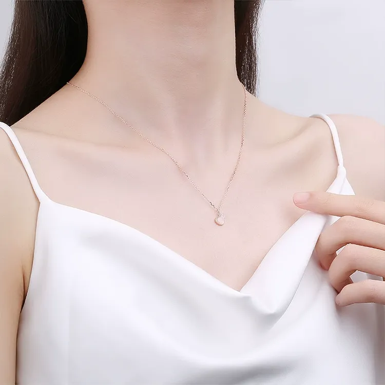 Chongqing Gold Store Chalcedony Jade Necklaces Women's-1