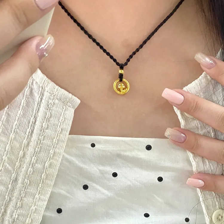 Chongqing Gold Store S925 Silver Necklaces Women's-2