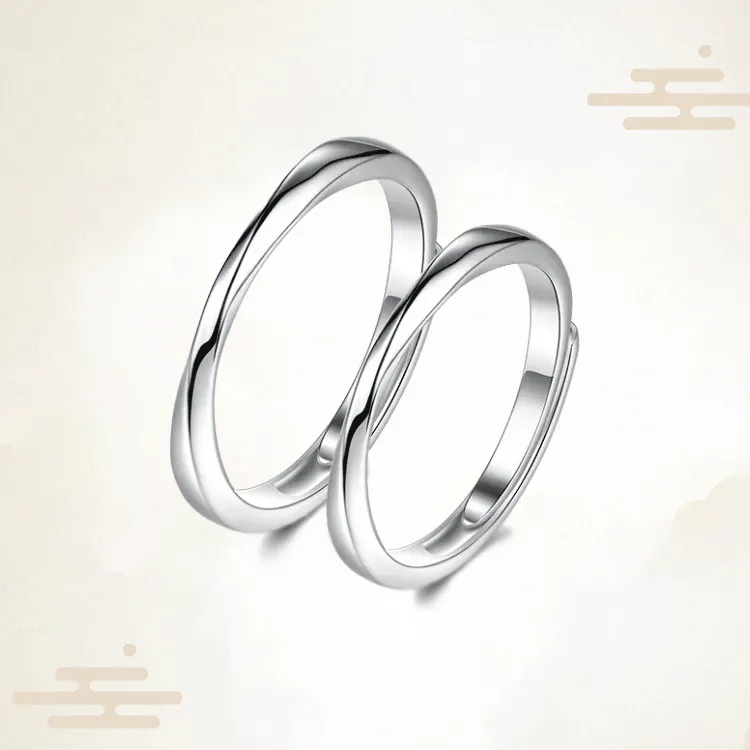 Chongqing Gold Store S925 Silver Rings Unisex-3