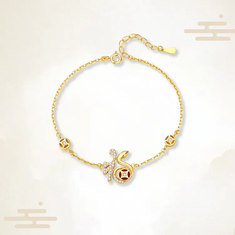 Chongqing Gold Store S925 Silver Bracelets Women's-1