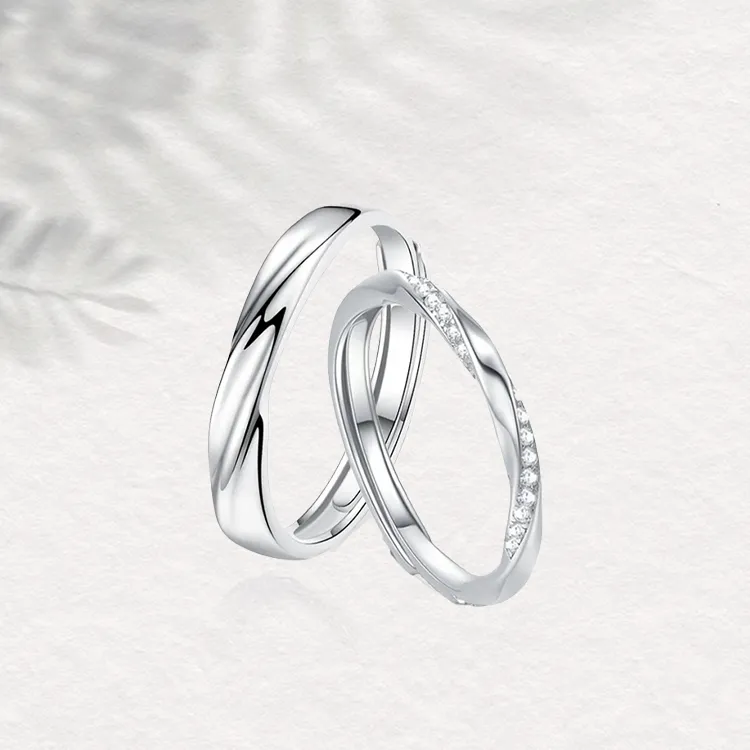 Chongqing Gold Store S925 Silver Rings Unisex-2