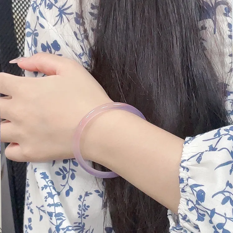 Chongqing Gold Store Colored Glaze Bangles Unisex-6