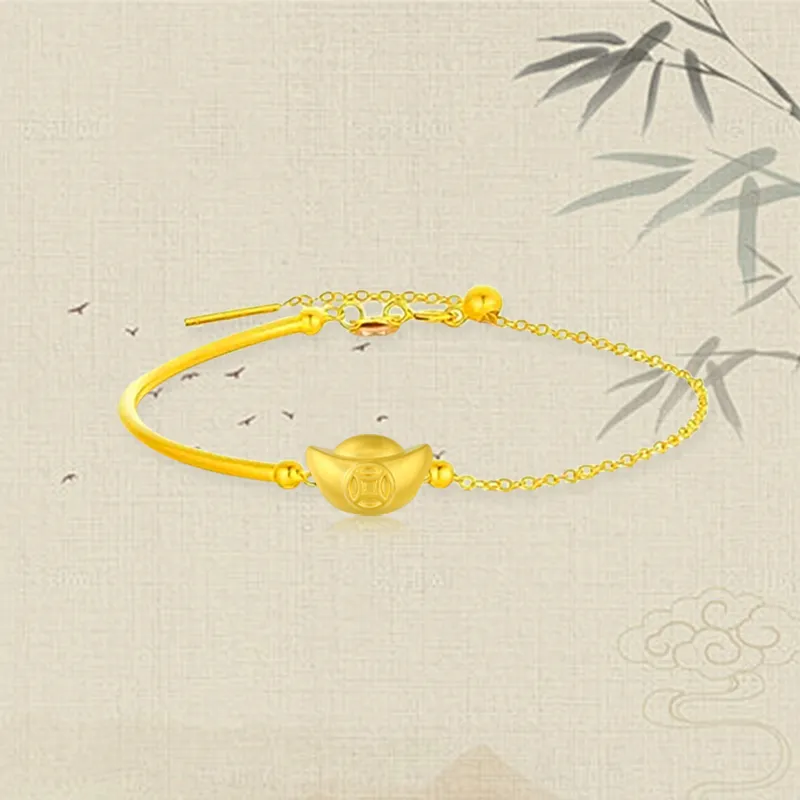 Chongqing gold store Gold Bracelet Unisex-3
