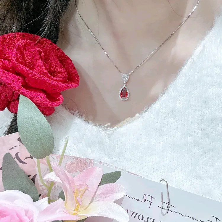 Chongqing Gold Store S925 Silver Necklaces Women's-4