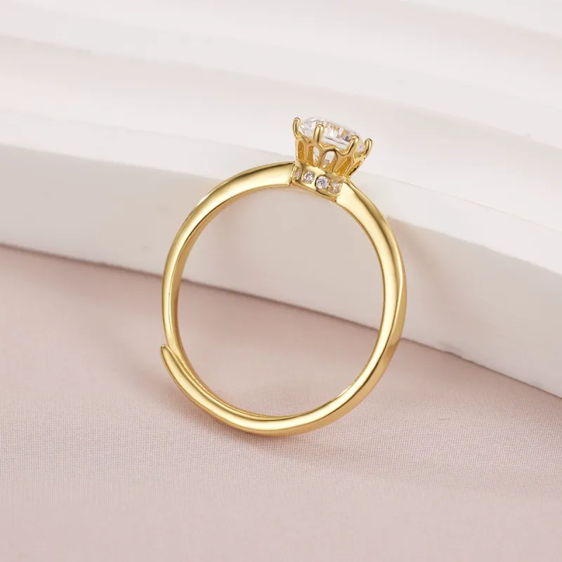 Chongqing Gold Store S925 Silver Rings Women's-5