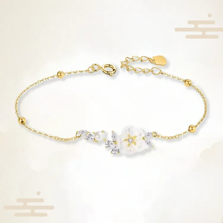 Chongqing Gold Store S925 Silver Bracelets Women's-3