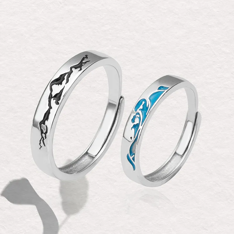 Chongqing Gold Store 925 Sterling Silver Rings Unisex-4