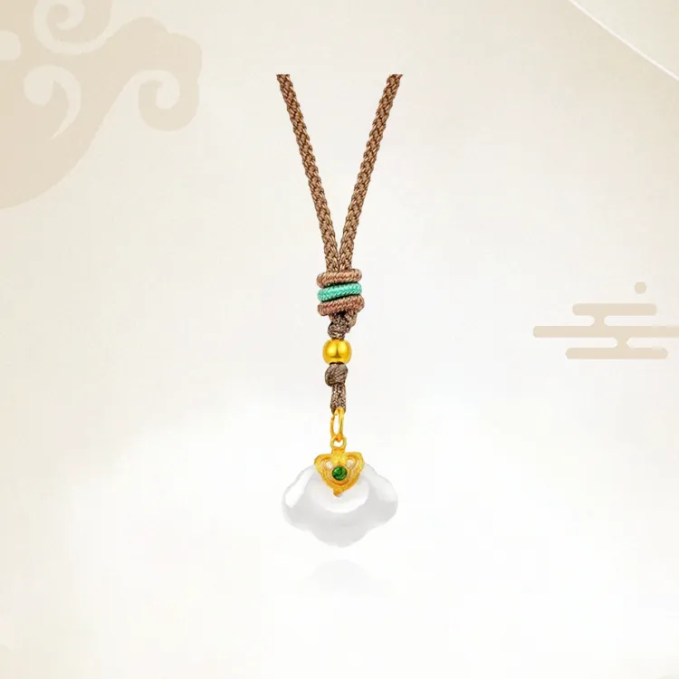 Chongqing Gold Store Chalcedony Necklaces Women's-2