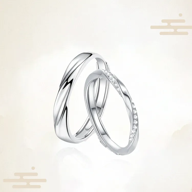 Chongqing Gold Store S925 Silver Rings Unisex-1