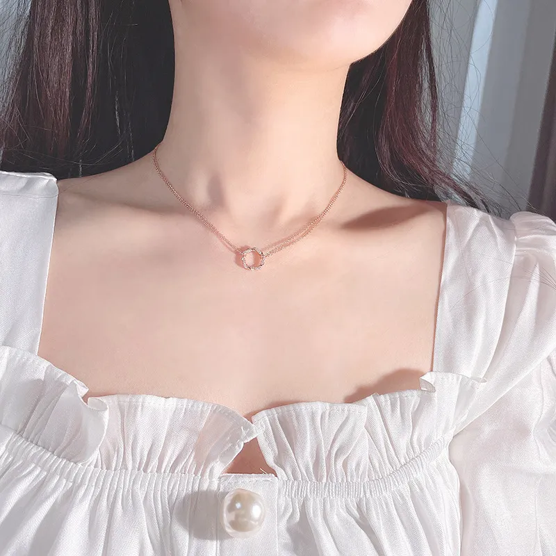 Chongqing Gold Store S925 Silver Necklaces Women's-1