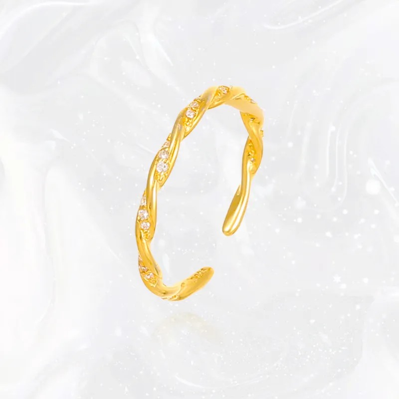 Chongqing Gold Store S925 Silver Rings Women's-2