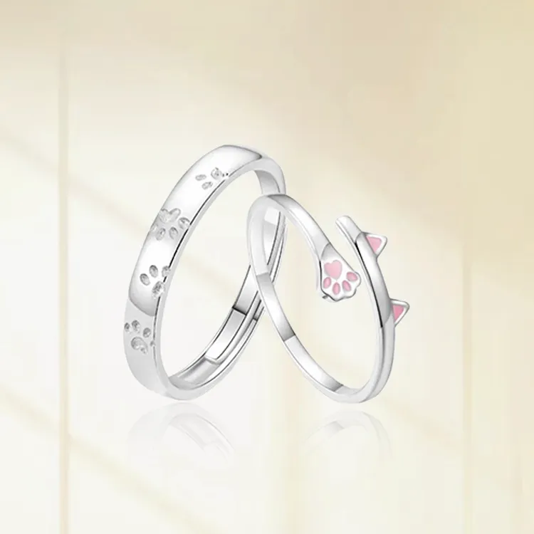 Chongqing Gold Store S925 Silver Rings Unisex-3