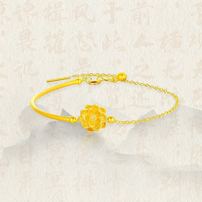 Chongqing gold store Gold Bracelet Unisex-4
