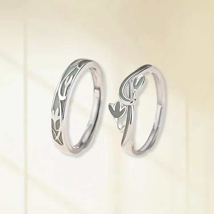Chongqing Gold Store S925 Silver Rings Unisex-1