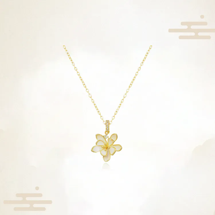 Chongqing Gold Store S925 Silver Necklaces Women's-2