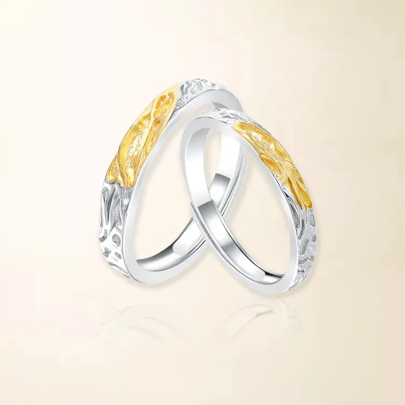 Chongqing Gold Store S925 Silver Rings Unisex-1