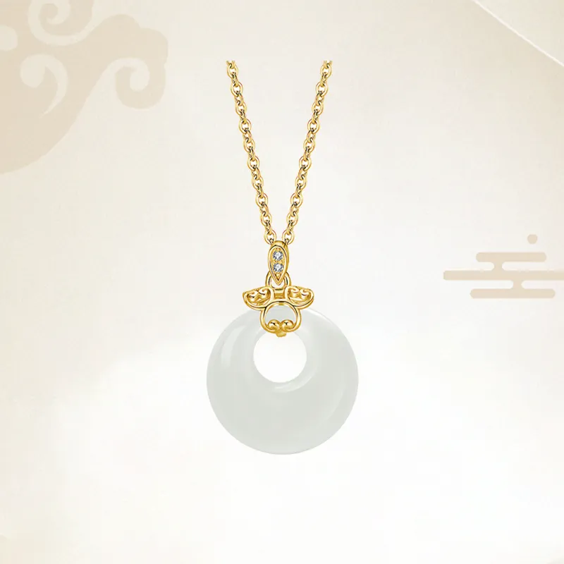Chongqing Gold Store Chalcedony Necklaces Women's-3