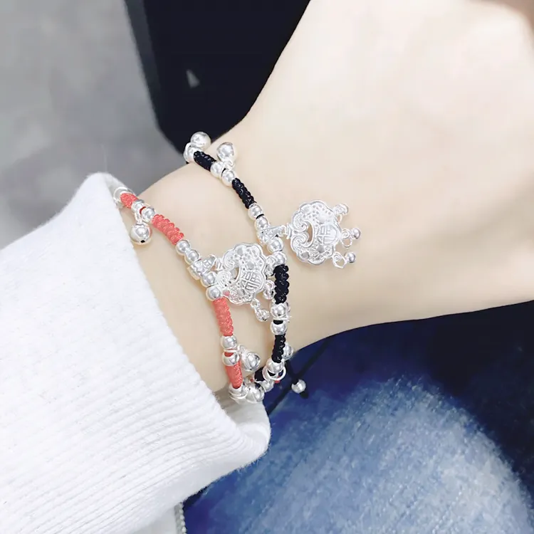 Chongqing Gold Store 990 Silver Bracelets Women's-3