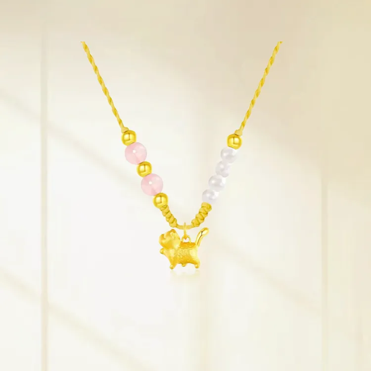 Chongqing Gold Store 990 Silver Necklaces Women's-4