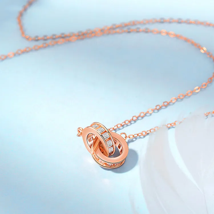 Chongqing Gold Store S925 Silver Necklaces Unisex-2