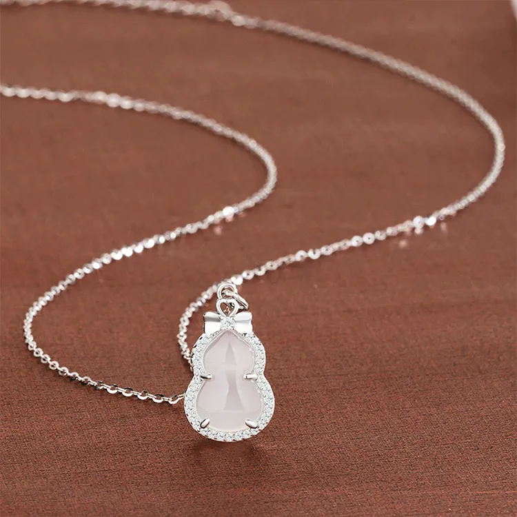 Chongqing Gold Store Chalcedony Necklaces Women's-4