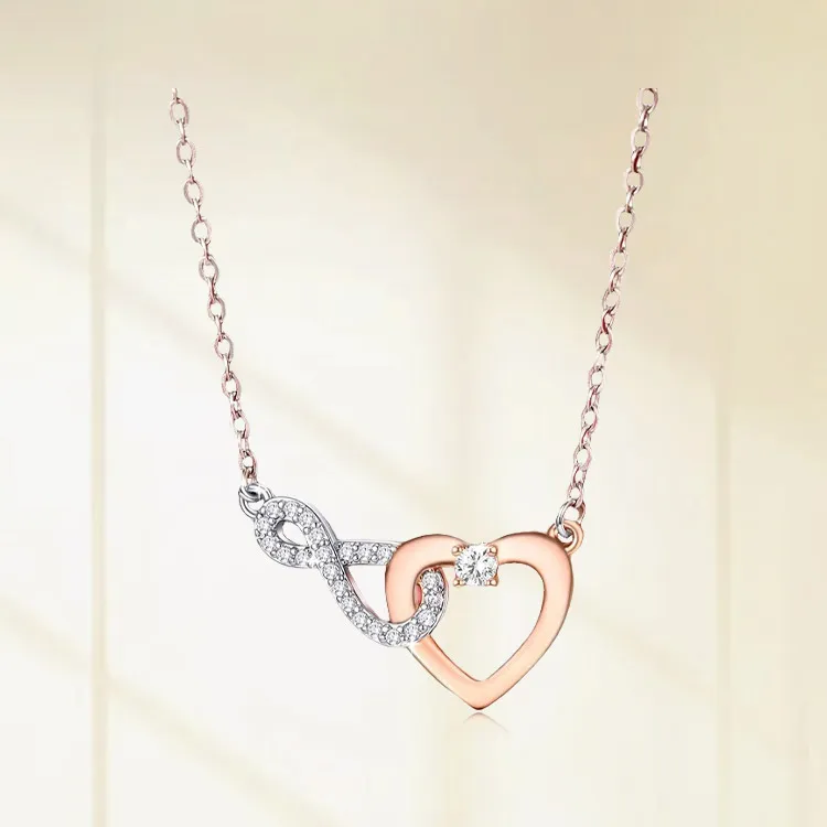 Chongqing Gold Store S925 Silver Necklaces Women's-3