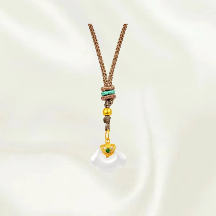 Chongqing Gold Store Chalcedony Necklaces Women's-4