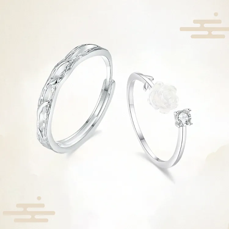 Chongqing Gold Store S925 Silver Rings Unisex-4