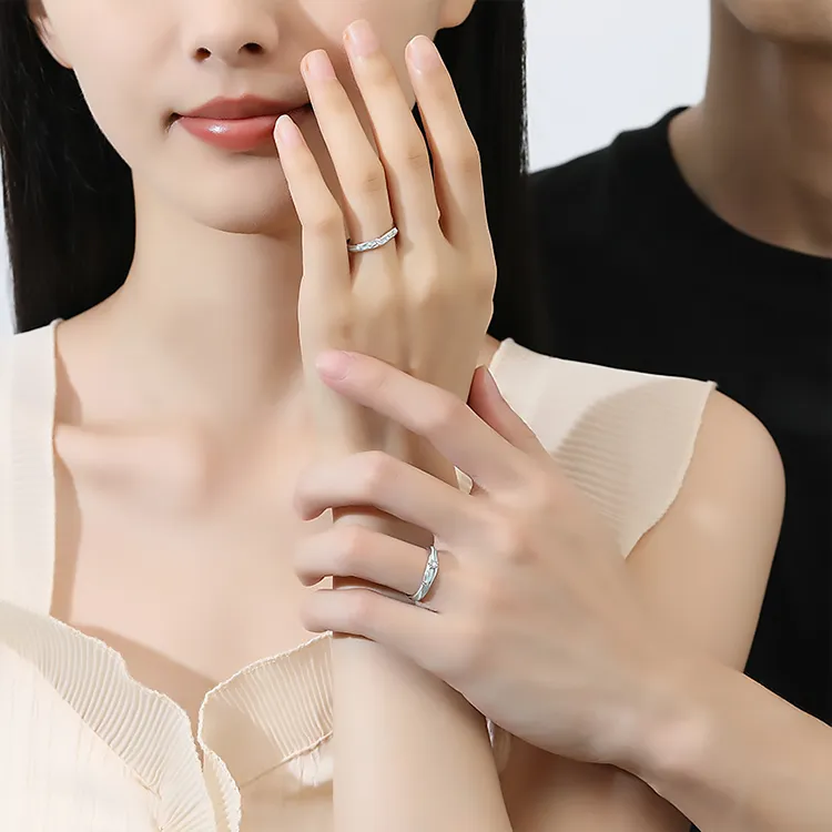 Chongqing Gold Store S925 Silver Rings Unisex-1