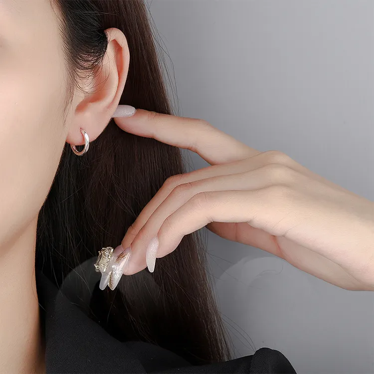 Chongqing Gold Store S999 Fine Silver Earrings Women's-1
