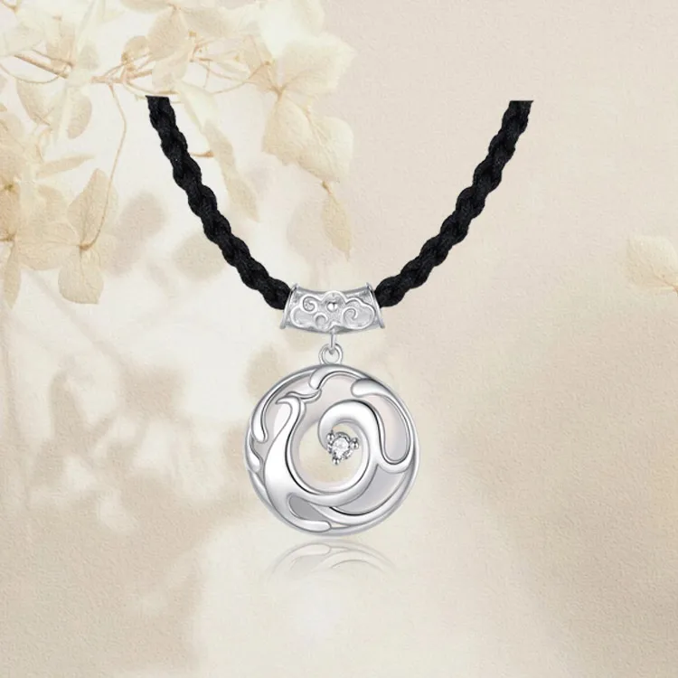 Chongqing Gold Store Chalcedony Jade Necklaces Unisex-5
