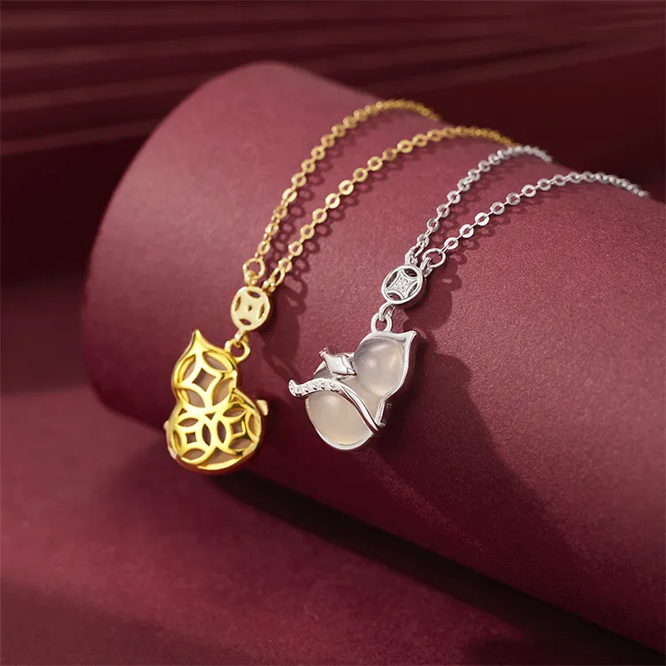 Chongqing Gold Store Chalcedony Necklaces Women's-1