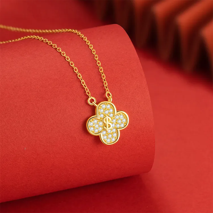 Chongqing Gold Store S925 Silver Necklaces Women's-3