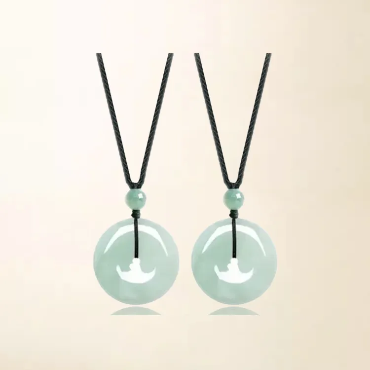 Chongqing Gold Store Chalcedony Jade Necklaces Unisex-3