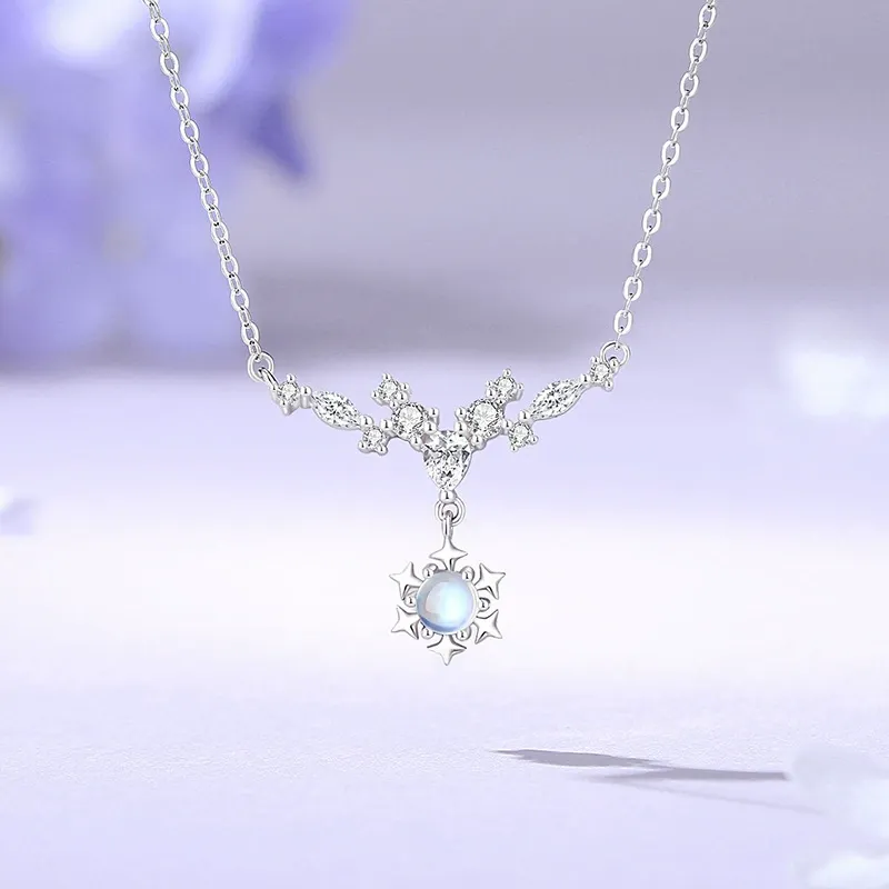 Chongqing Gold Store S925 Silver Necklaces Women's-4