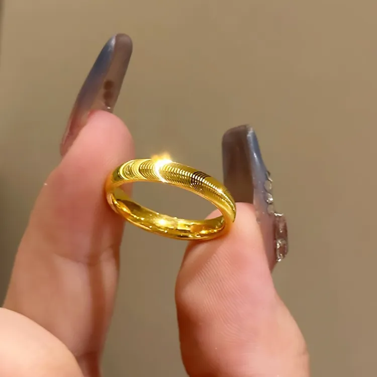 Chongqing Gold Store Alloy Rings Unisex-4