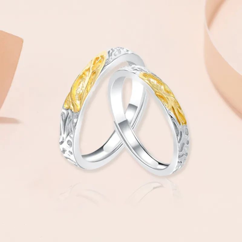 Chongqing Gold Store S925 Silver Rings Unisex-3