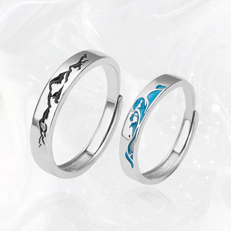 Chongqing Gold Store 925 Sterling Silver Rings Unisex-3