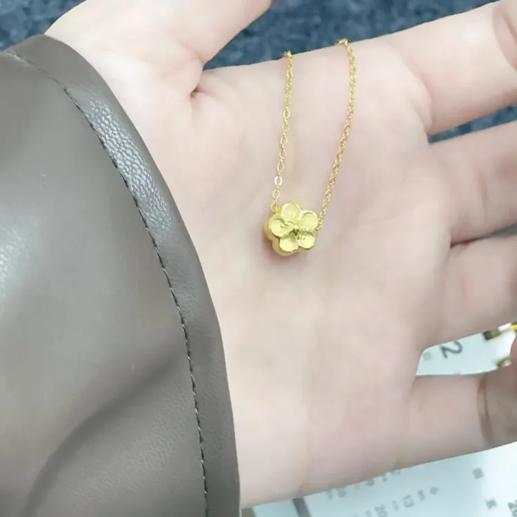 Chongqing Gold Store S999 Fine Silver Necklaces Women's-2