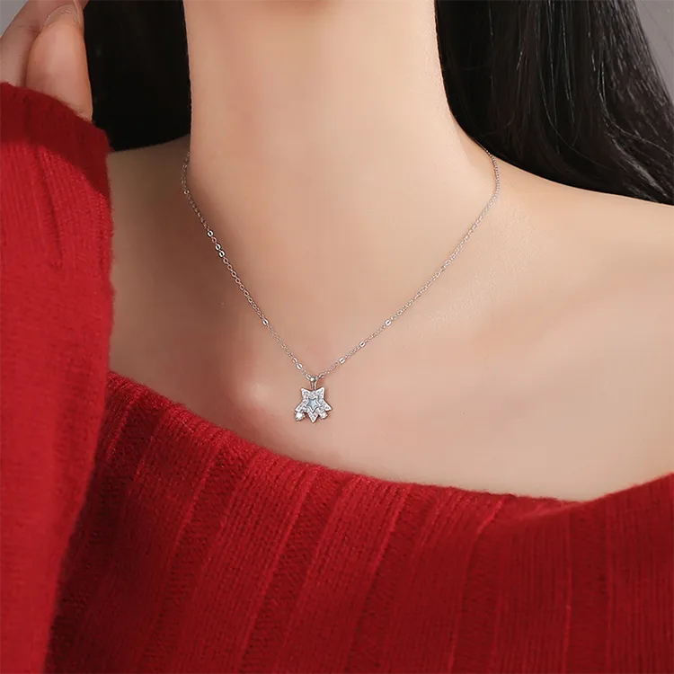 Chongqing Gold Store S 999 Fine Silver Necklaces Women's-4