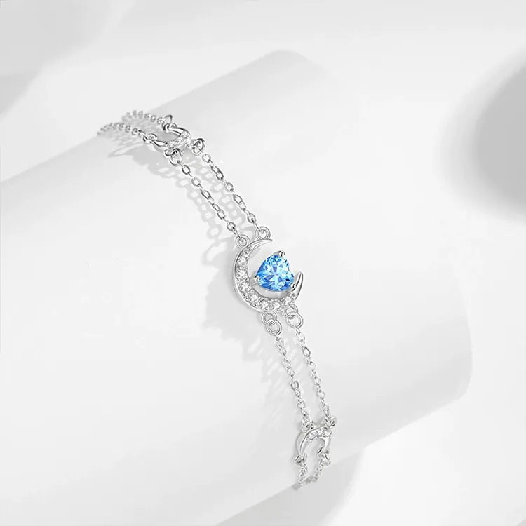 Chongqing Gold Store S925 Silver Bracelets Women's-2