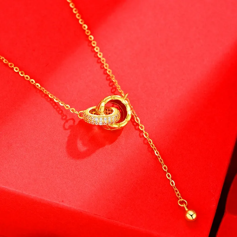 Chongqing Gold Store S925 Silver Necklaces Women's-5