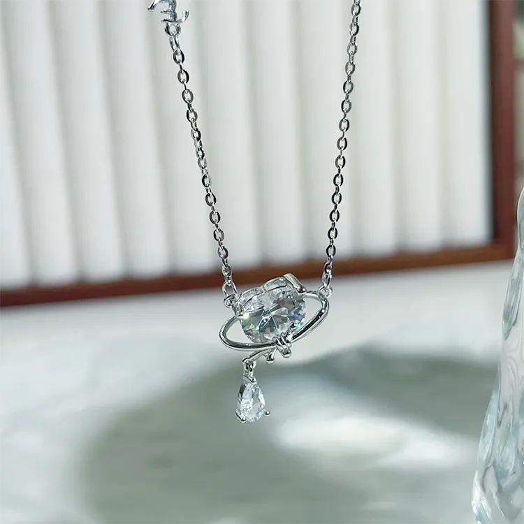 Chongqing Gold Store S925 Silver Necklaces Women's-2