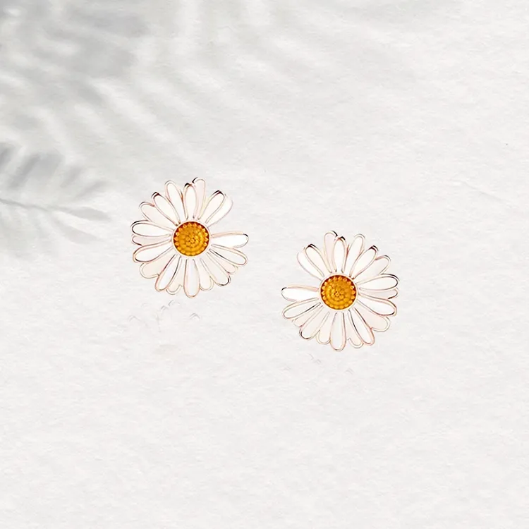 Chongqing Gold Store S925 Silver Stud Earrings Women's-4