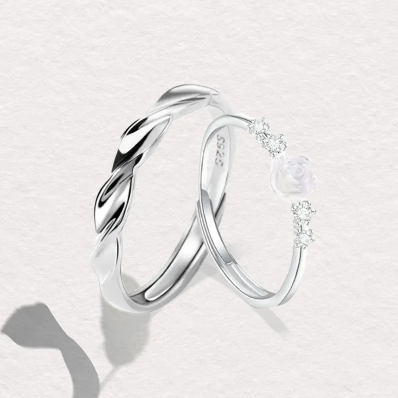 Chongqing Gold Store S925 Silver Rings Unisex-1