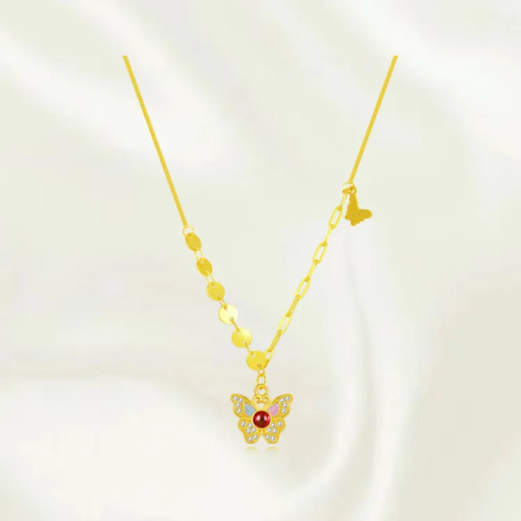 Chongqing Gold Store S925 Silver Necklaces Women's-4