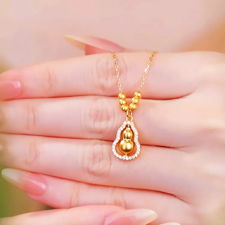 Chongqing Gold Store S925 Silver Necklaces Women's-2